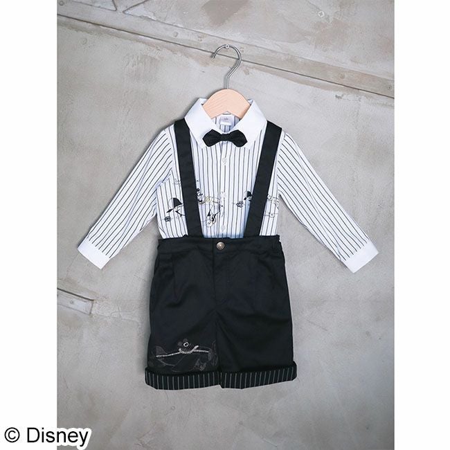 Disney】ミッキーマウス/サスペンダー付きハーフパンツ(petit copain