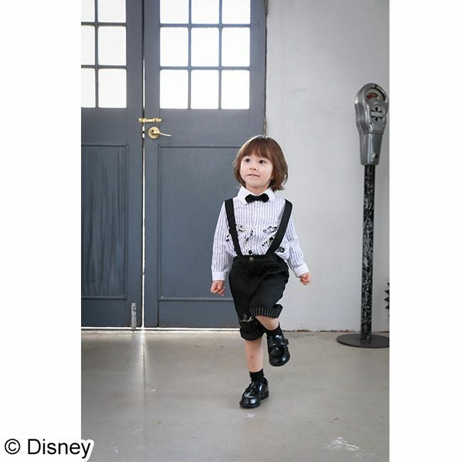 Disney】ミッキーマウス/サスペンダー付きハーフパンツ(petit copain