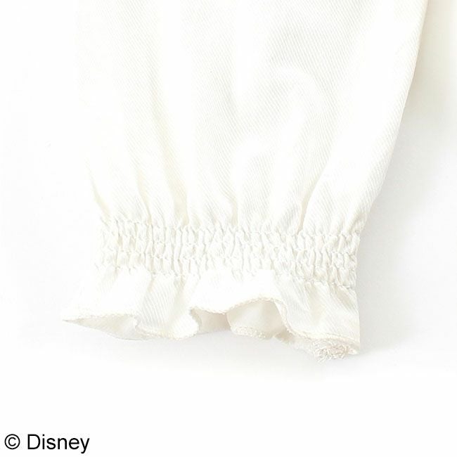 Disney】ミッキーマウス＆ミニーマウス/衿刺繍ブラウス(petit copain