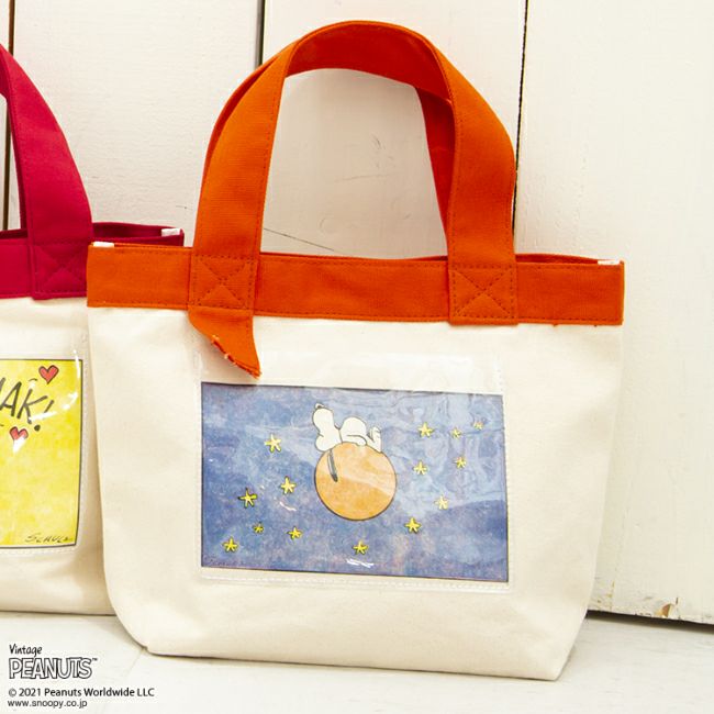 PEANUTS】スヌーピー/キャンバスミニトートバッグ C(POPPINS