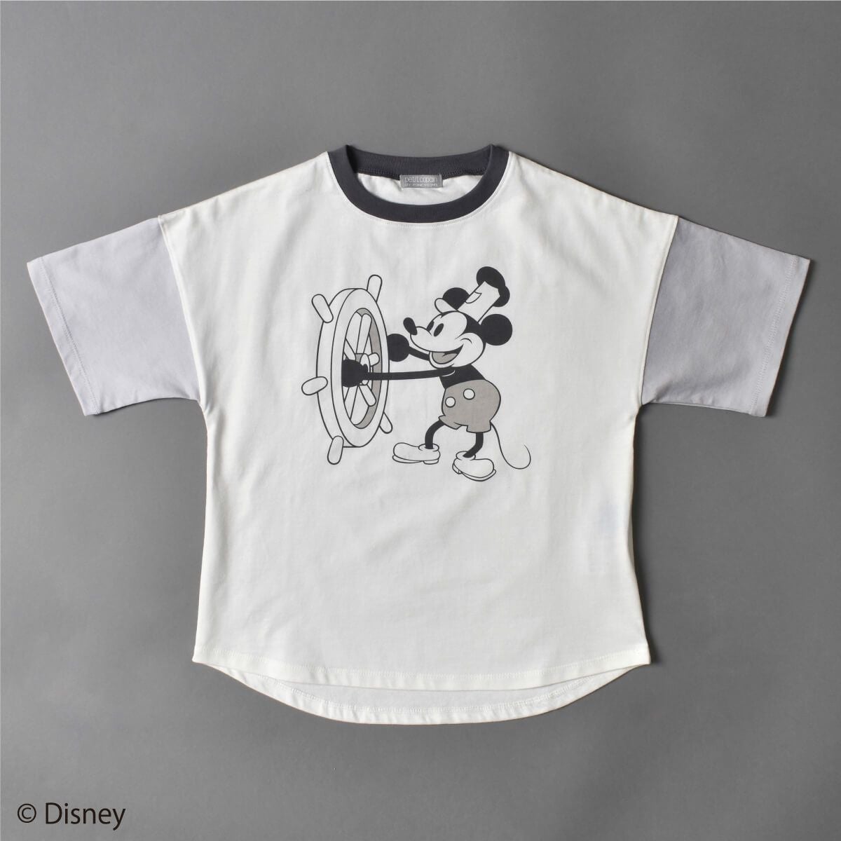 衿刺繍ブラウス ミッキー＆ミニー Disney】ミッキーマウス＆ミニーマウス/衿刺繍ブラウス(petit copain