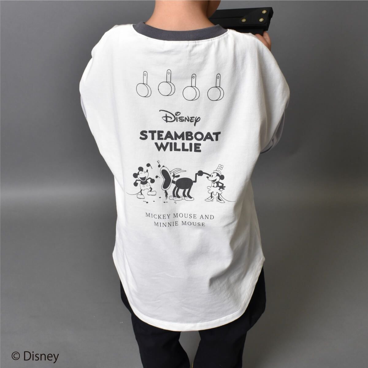 Disney】蒸気船ウィリー/ミッキーマウス/Tシャツ(petit copain BY