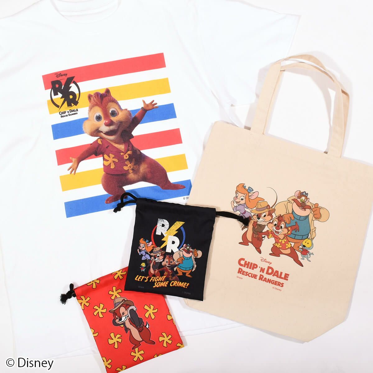 Disney】レスキュー・レンジャーズ/集合/トートバッグ(PONEYCOMB TOKYO