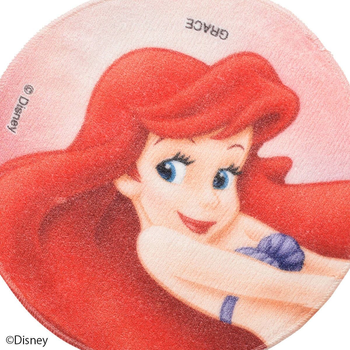 Disney】リトル・マーメイド/アリエル/丸型ハンドタオル(PONEYCOMB