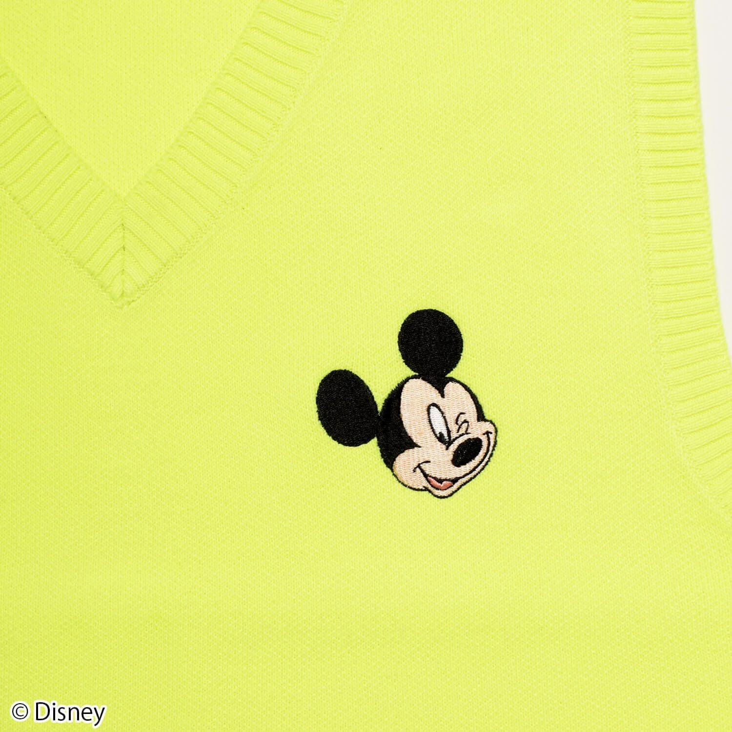 Disney】ミッキーマウス/刺繍ニットベスト(BACK TO THE FIELD