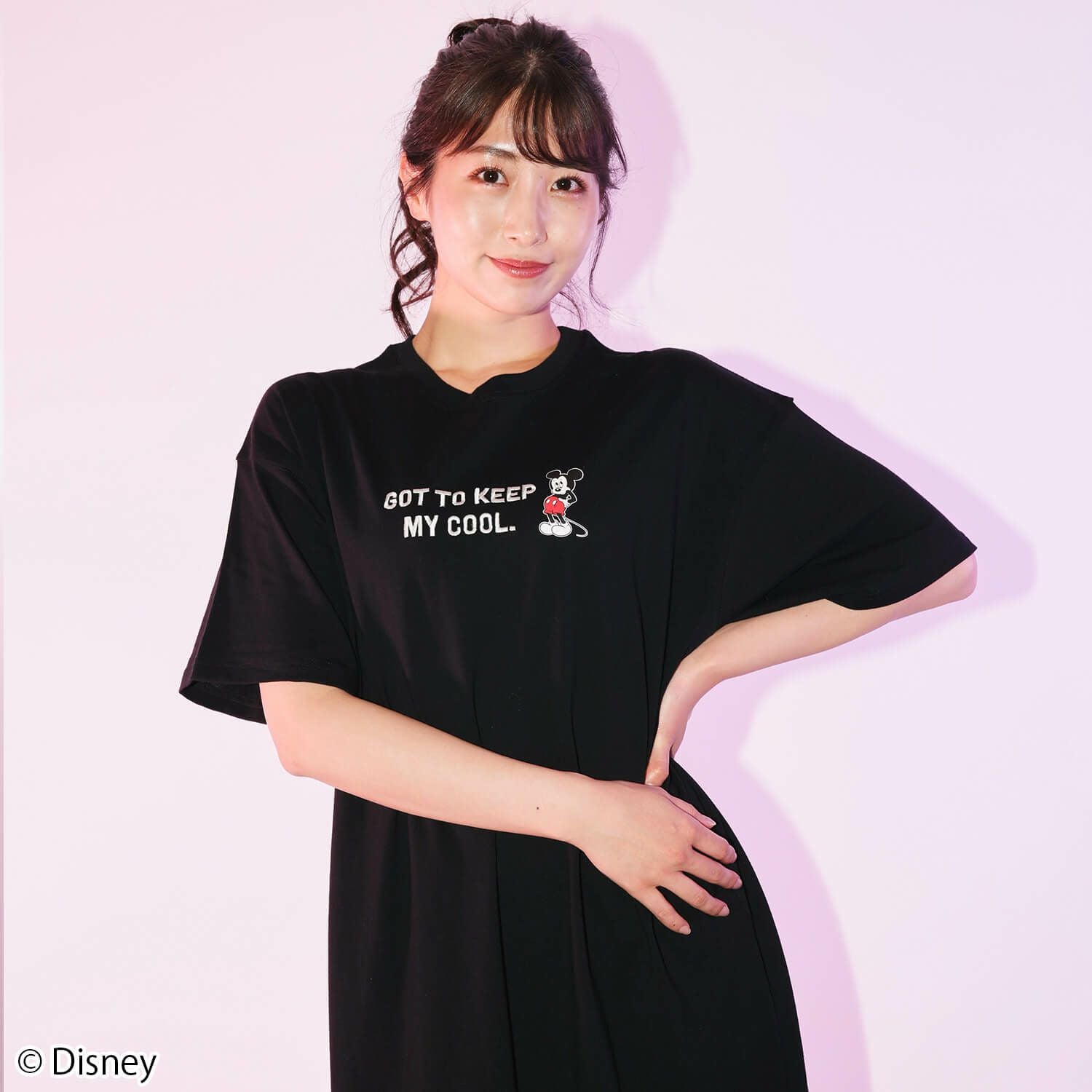 Disney】ミッキーマウス/半袖Tシャツワンピース(PONEYCOMB TOKYO