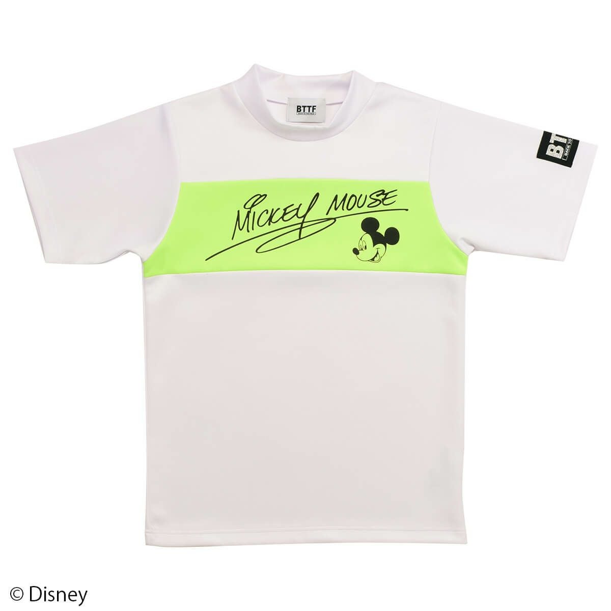 Disney】ミッキーマウス/モックネックTシャツ(BACK TO THE FIELD