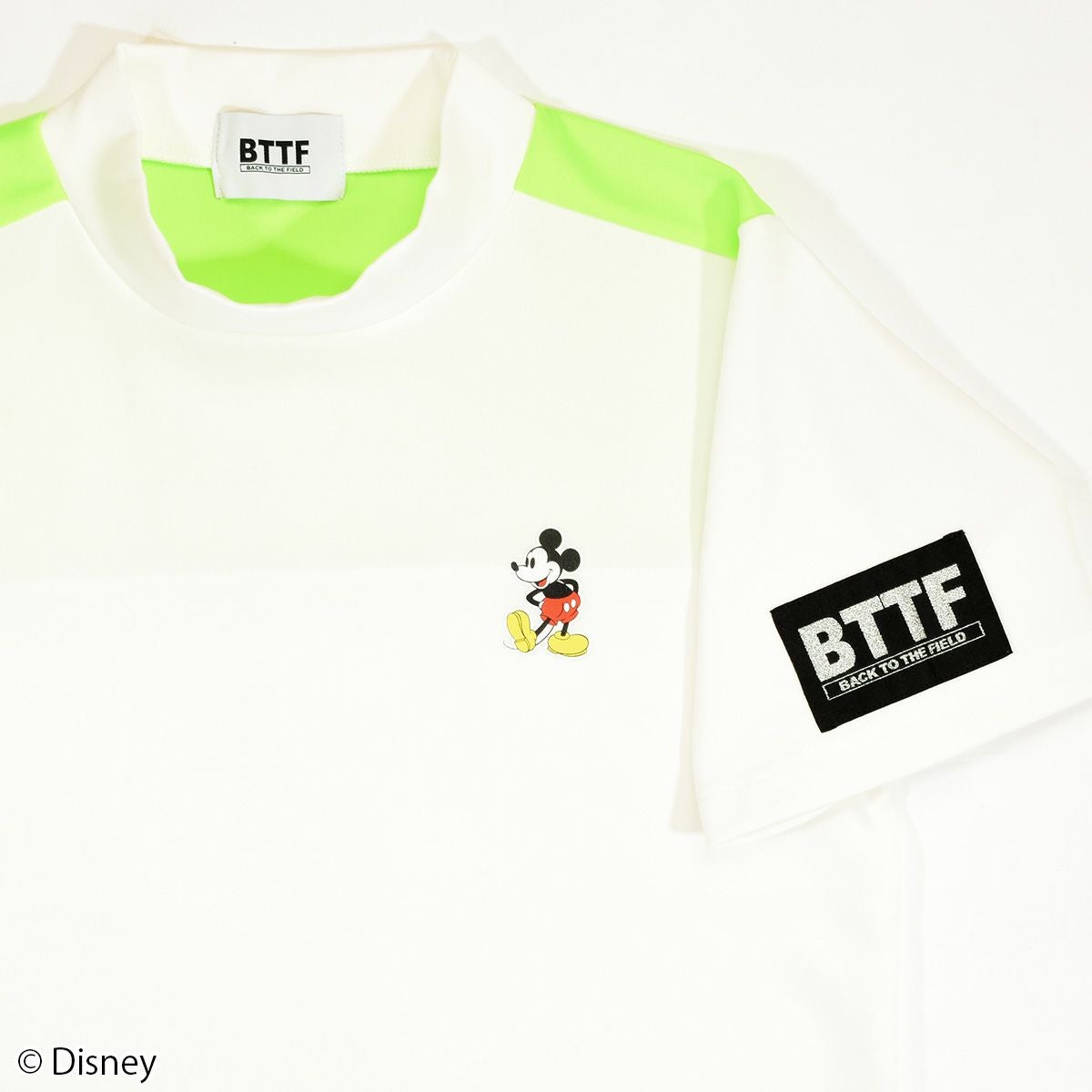 Disney】ミッキーマウス/モックネックTシャツ(BACK TO THE FIELD
