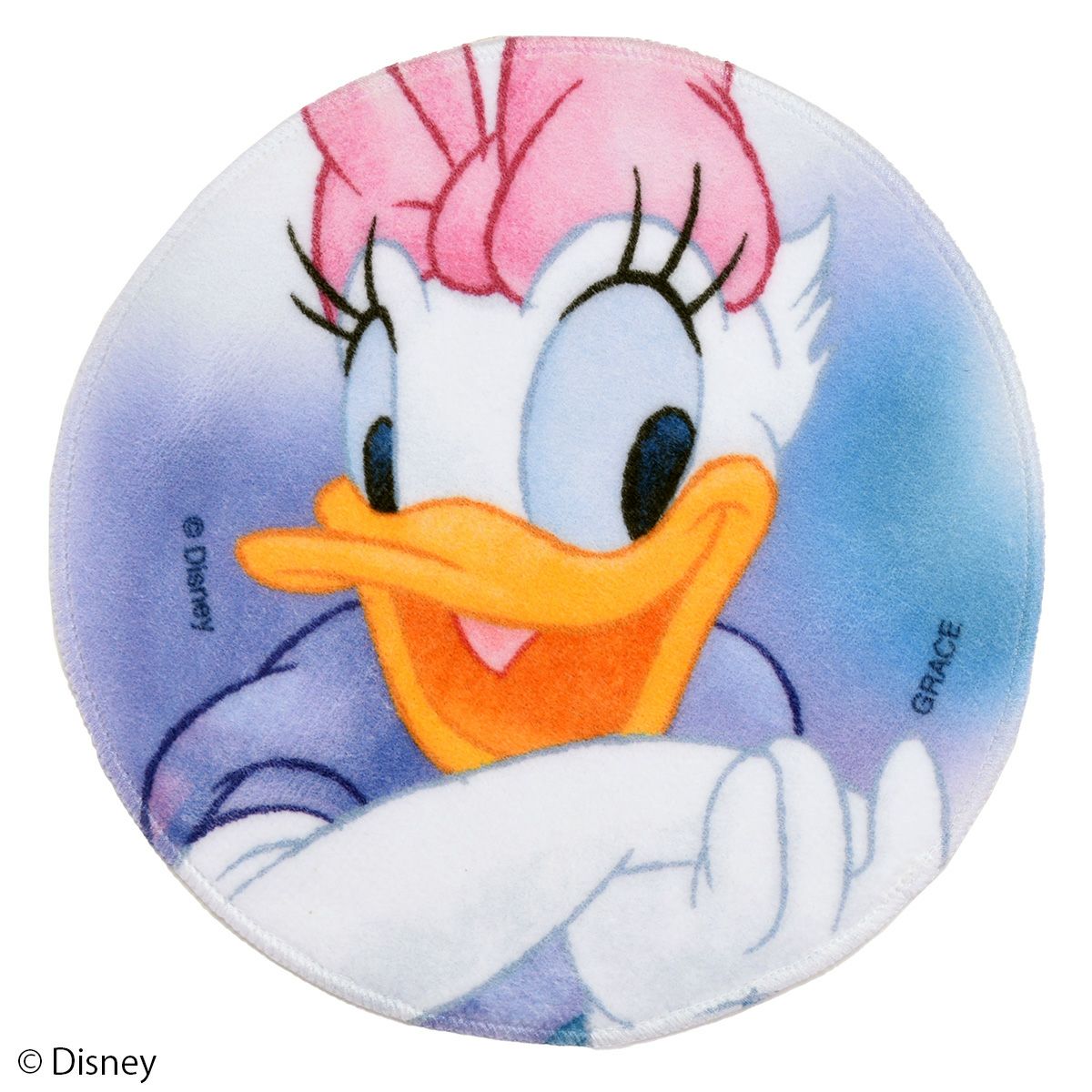 Disney】デイジーダック/丸型ハンドタオル(PONEYCOMB TOKYO