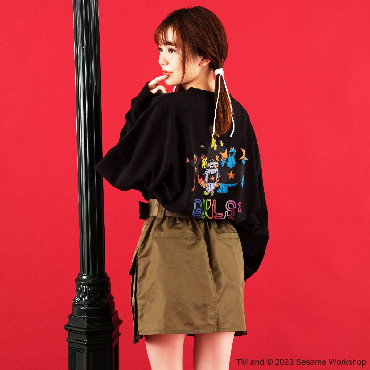 SESAME STREET】Girls2コラボ/ロングスリーブTシャツ(PONEYCOMB TOKYO