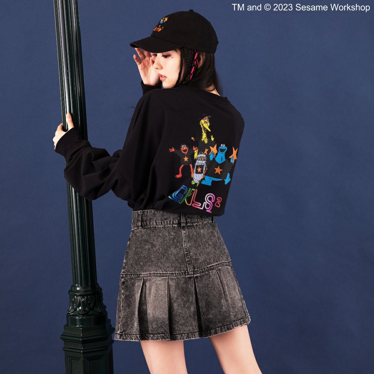SESAME STREET】Girls2コラボ/ロングスリーブTシャツ(PONEYCOMB TOKYO