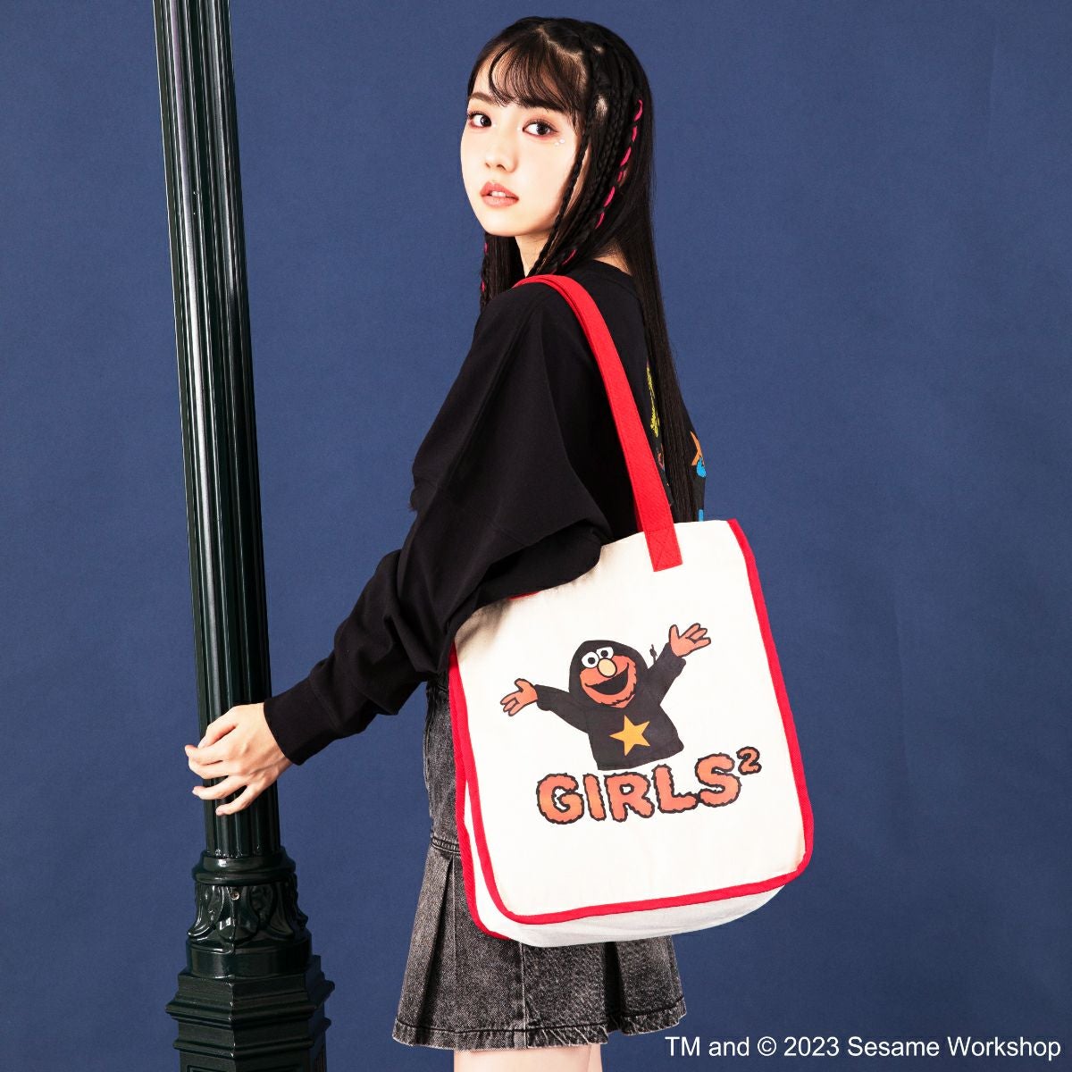 SESAME STREET】Girls2コラボ/エルモ/トートバッグ(PONEYCOMB TOKYO