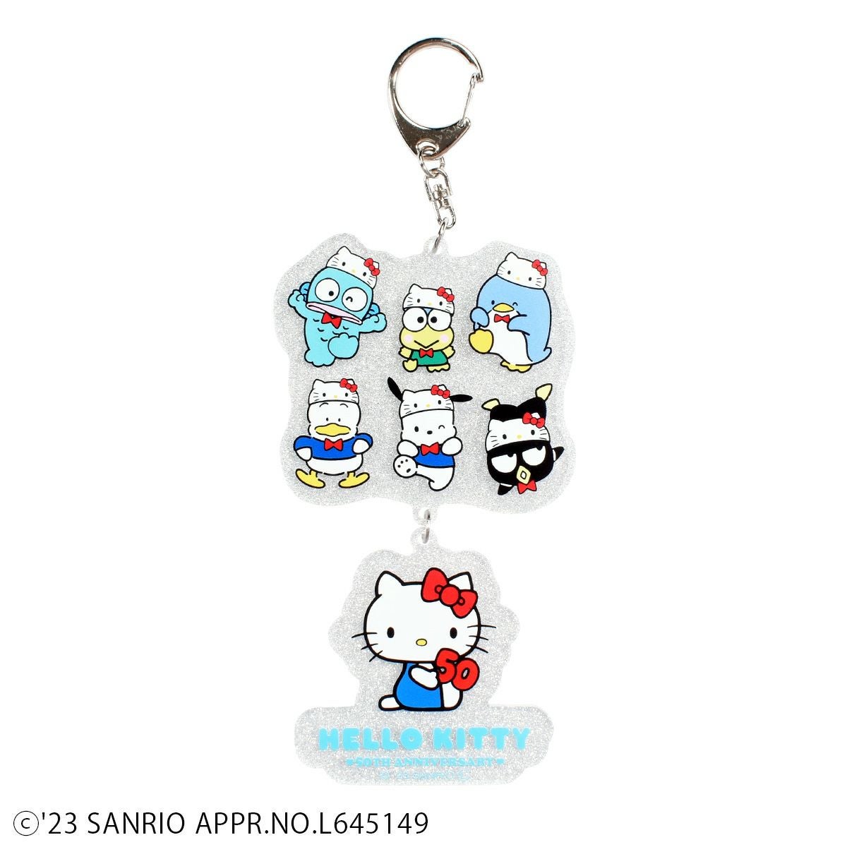Sanrio characters】ハローキティ50th/アクリルバッグチャーム