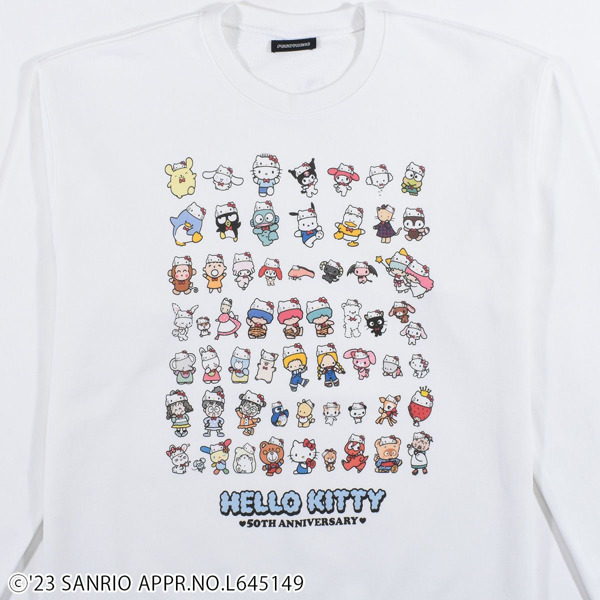 Sanrio characters】ハローキティ50th/キャラクター集合/スウェット