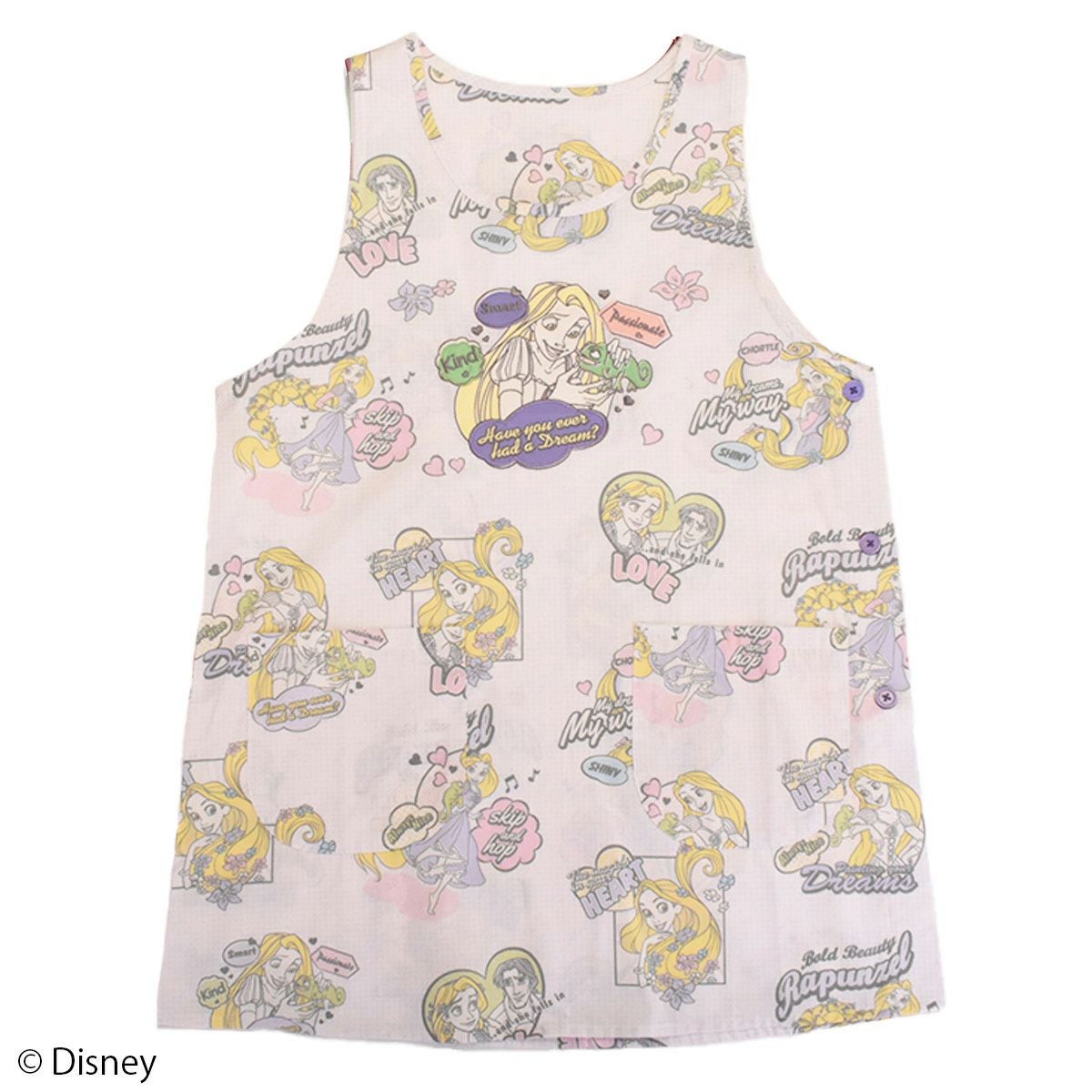 Disney】塔の上のラプンツェル/総柄エプロン(L.W.C. SELECT