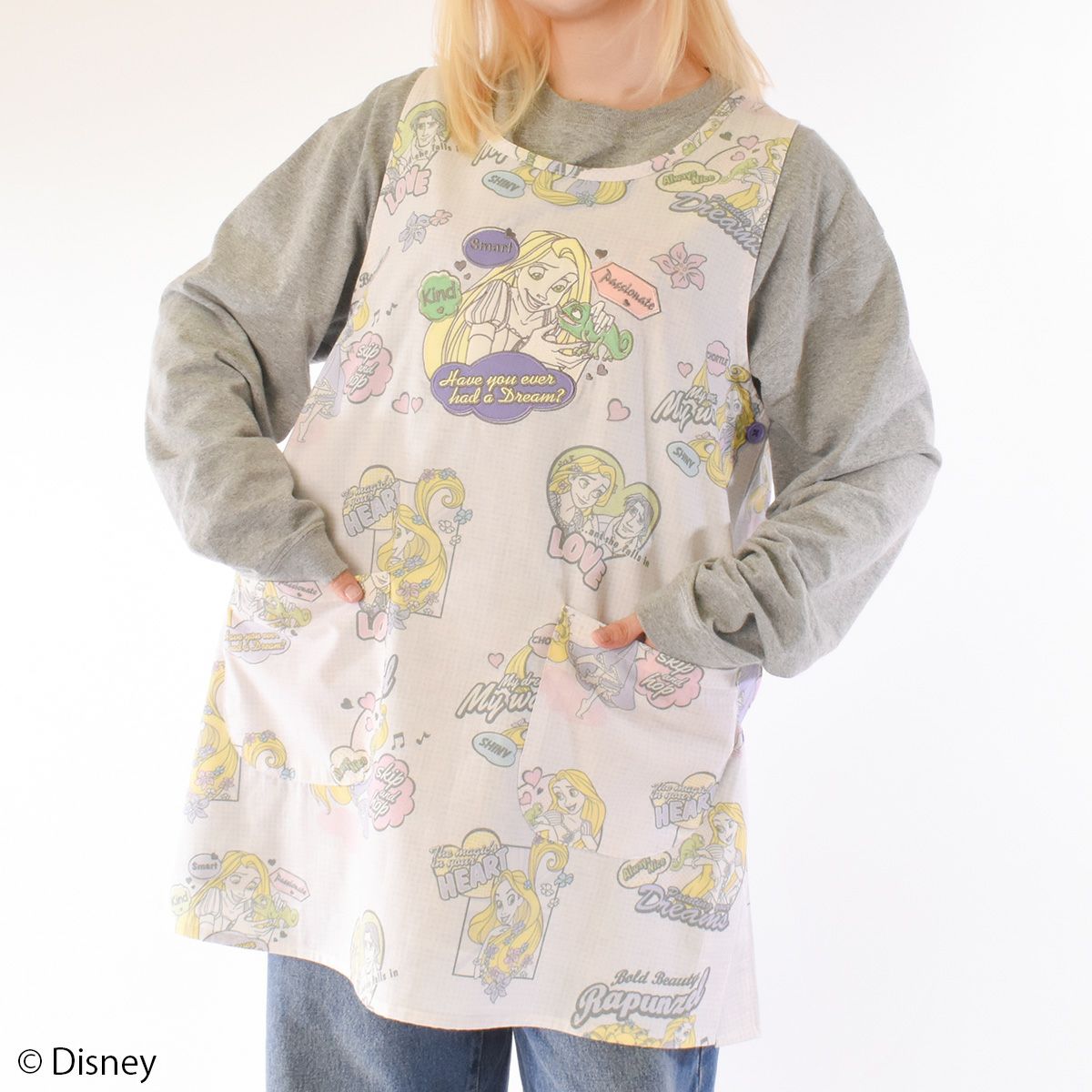 Disney】塔の上のラプンツェル/総柄エプロン(L.W.C. SELECT