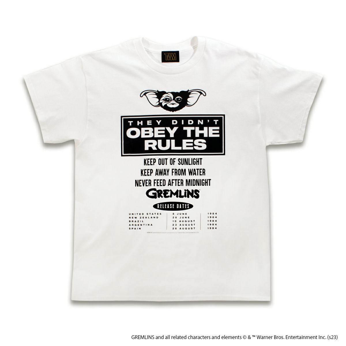 Gremlins】OBEY THE RULES/Tシャツ(TWM) | PONEYCOMB TOKYO OFFICIAL