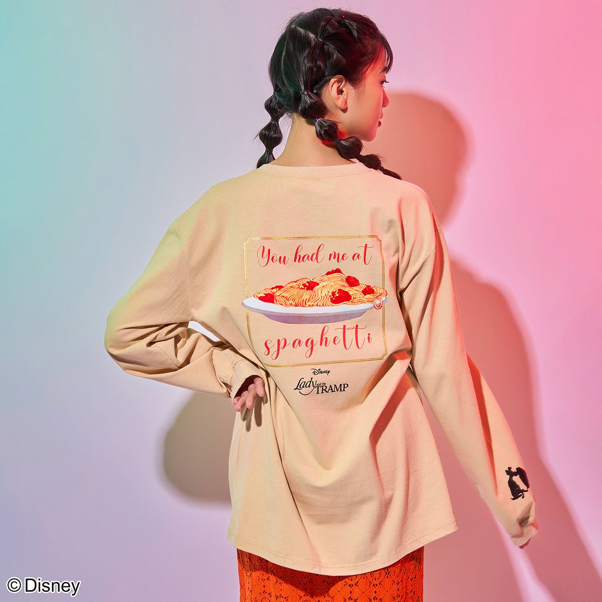 Disney】わんわん物語/ロングスリーブTシャツ(PONEYCOMB TOKYO