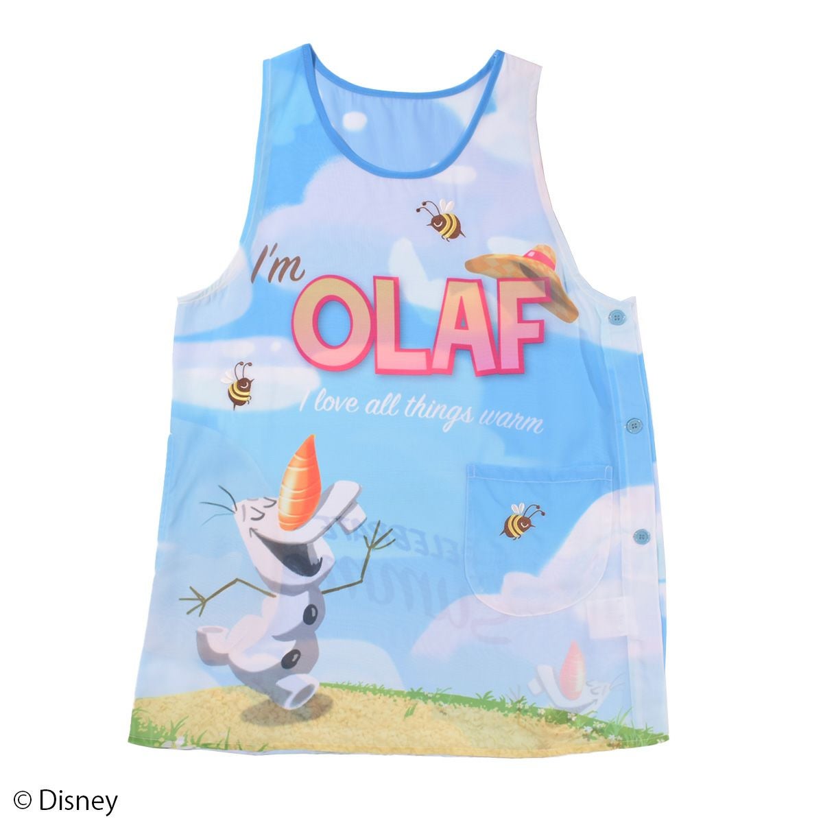 新品　レオナールエプロン Disney】アナと雪の女王/オラフ/シフォン/エプロン(L.W.C. SELECT