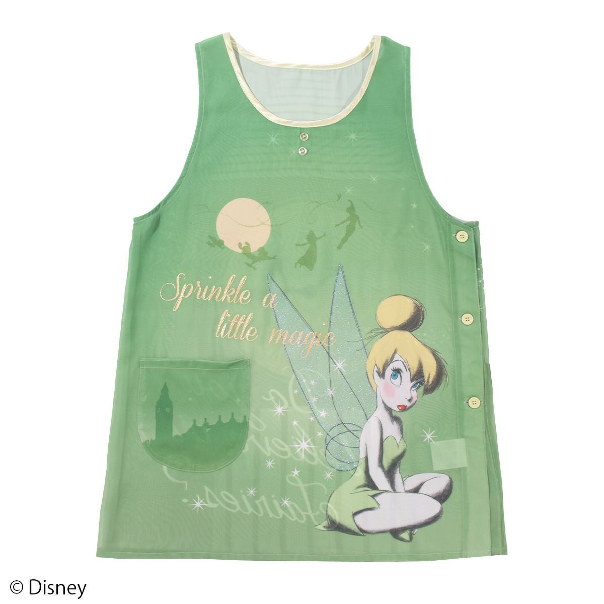 保育士エプロン　ティンカーベル Disney】ティンカー・ベル/シフォン/エプロン(L.W.C. SELECT