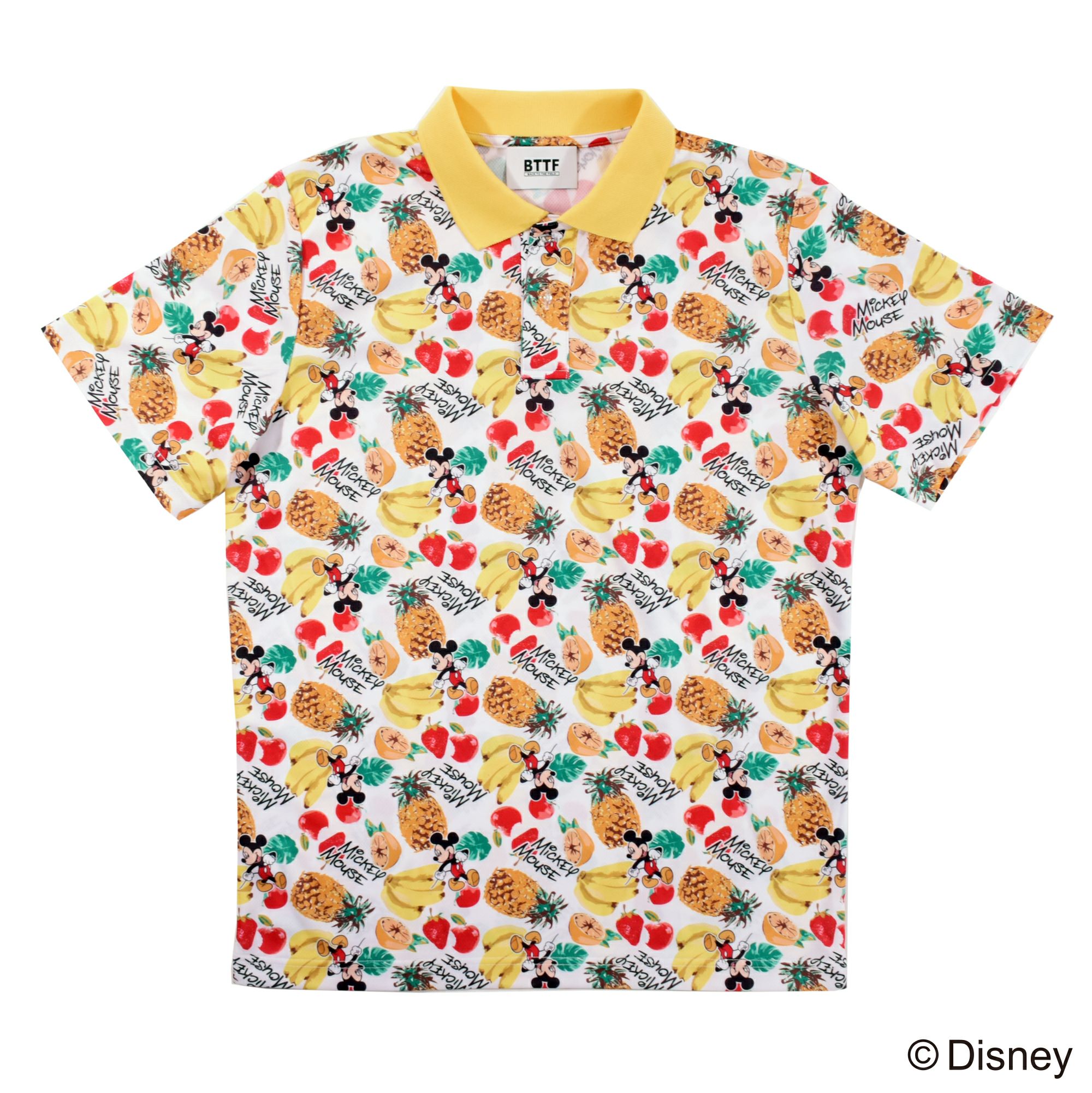 Disney】ミッキーマウス/フルーツ柄/ポロシャツ(BACK TO THE FIELD