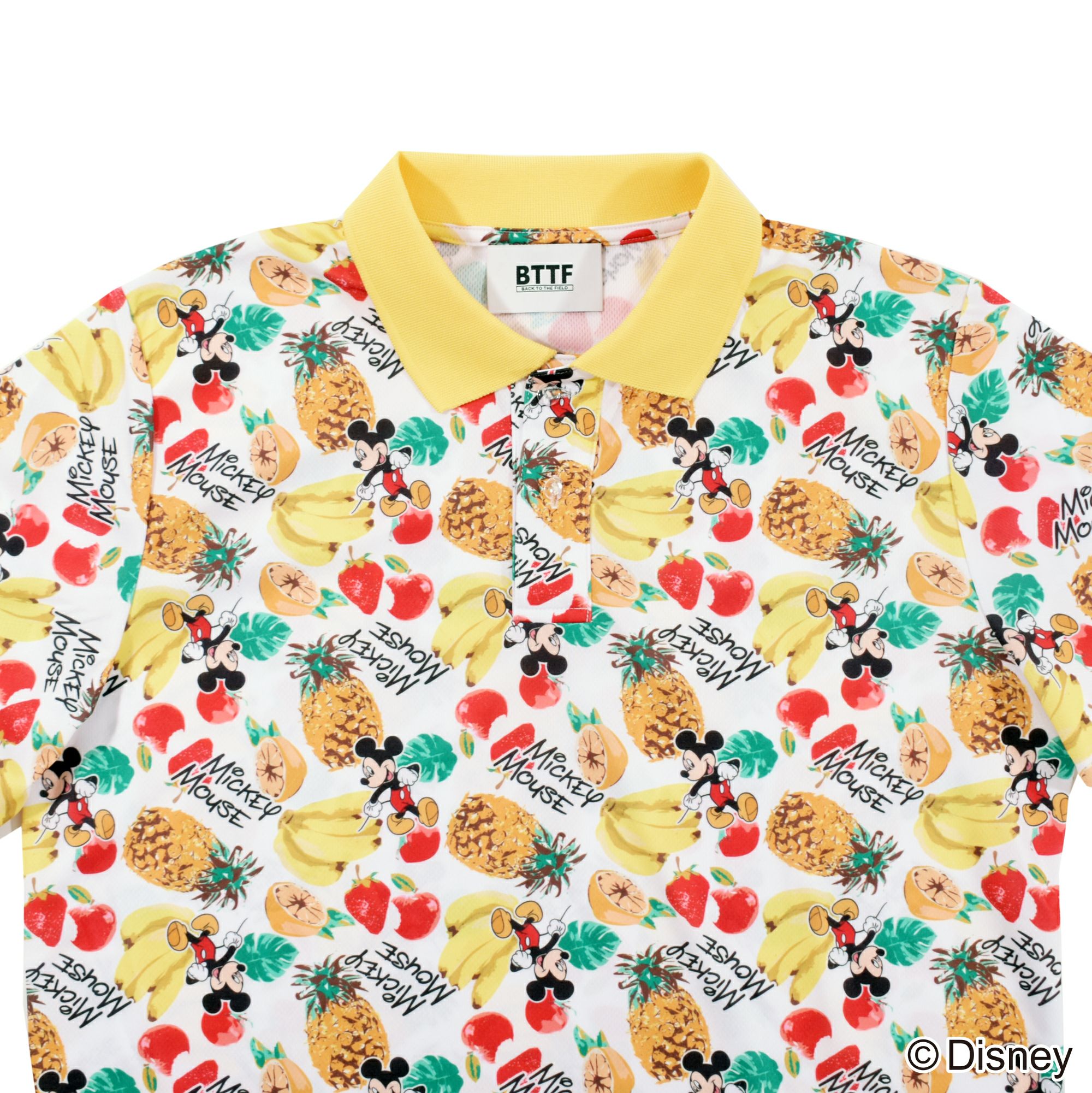 Disney】ミッキーマウス/フルーツ柄/ポロシャツ(BACK TO THE FIELD