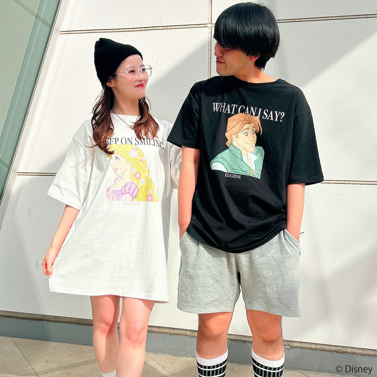 Disney】塔の上のラプンツェル/グラフィックプリントビッグTシャツ