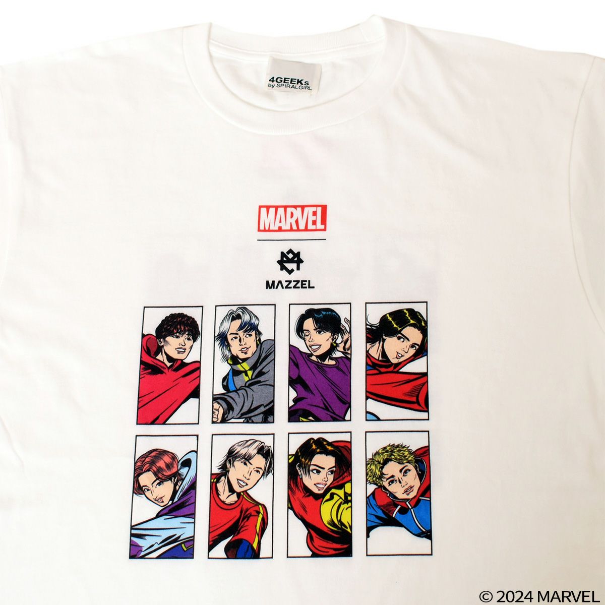 MARVEL】MAZZELコラボ ボックスキャラTシャツ(4GEEKs by SPIRALGIRL
