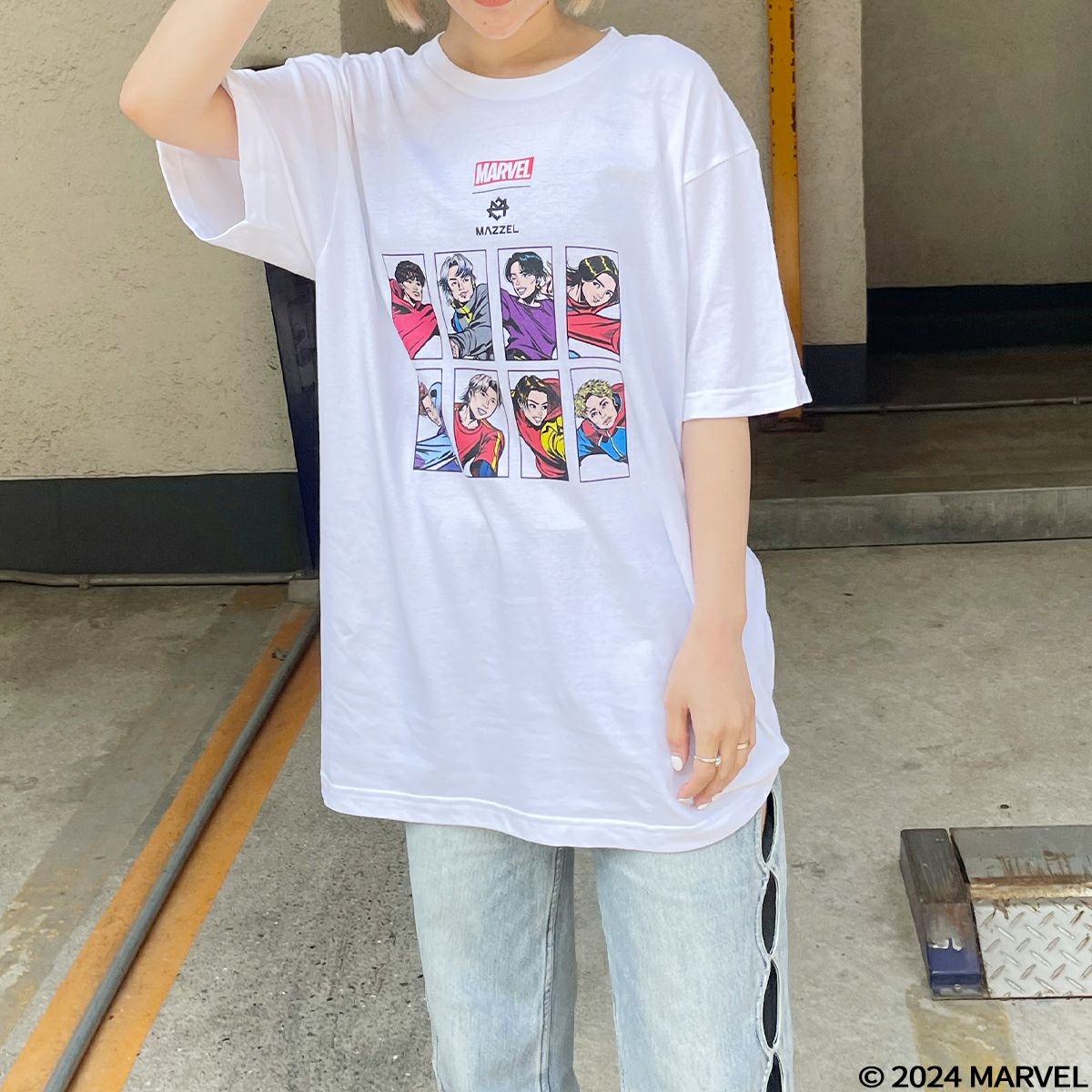 MARVEL】MAZZELコラボ ボックスキャラTシャツ(4GEEKs by SPIRALGIRL