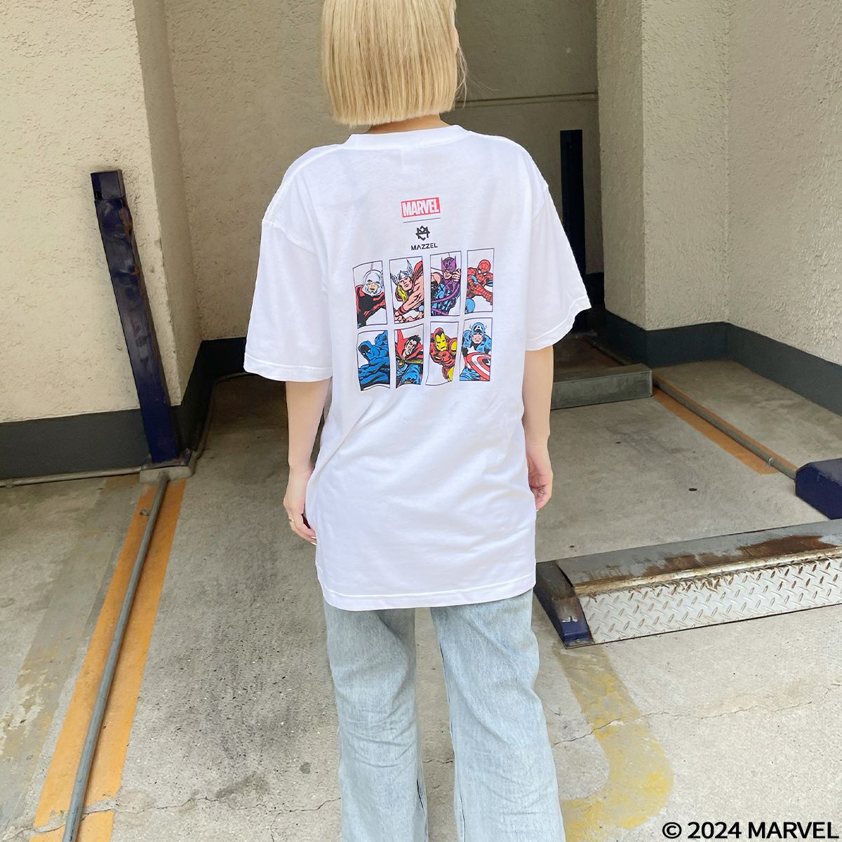 MARVEL】MAZZELコラボ ボックスキャラTシャツ(4GEEKs by SPIRALGIRL