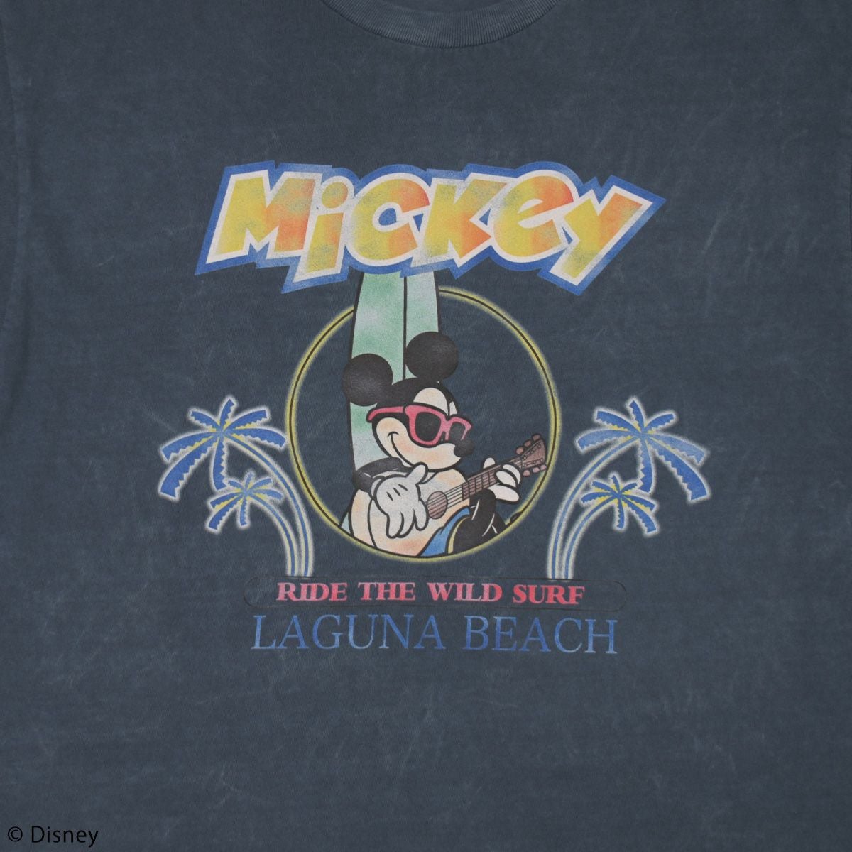 Disney】ミッキーマウス/ヴィンテージ風ピグメントTシャツ(4GEEKs by