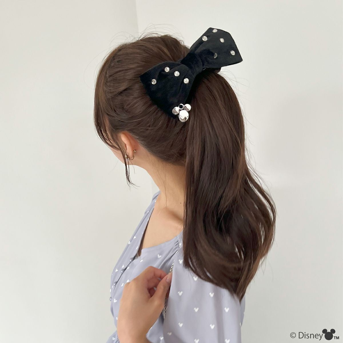 Disney】ミッキーマウス＆ミニーマウス/衿刺繍ブラウス(petit copain
