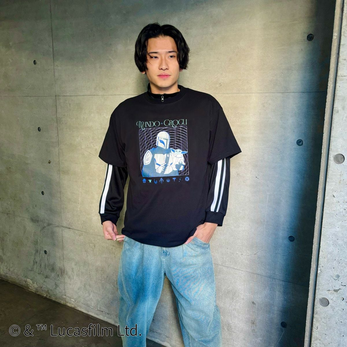 STAR WARS】マンダロリアン&グローグー/Tシャツ(PONEYCOMB TOKYO