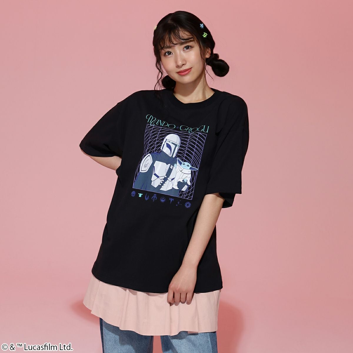 STAR WARS】マンダロリアン&グローグー/Tシャツ(PONEYCOMB TOKYO