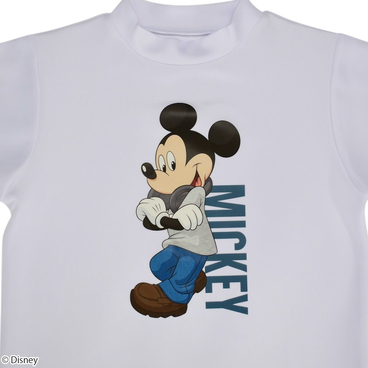 Disney】ミッキーマウス/モックネックTシャツ(BACK TO THE FIELD