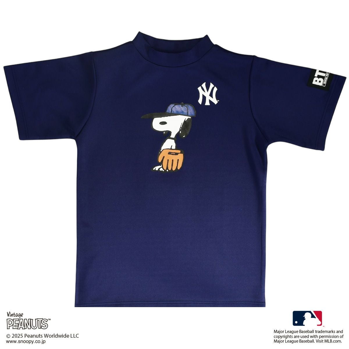 PEANUTS】スヌーピーGOLFロゴ/モックネックTシャツ(BACK TO THE FIELD