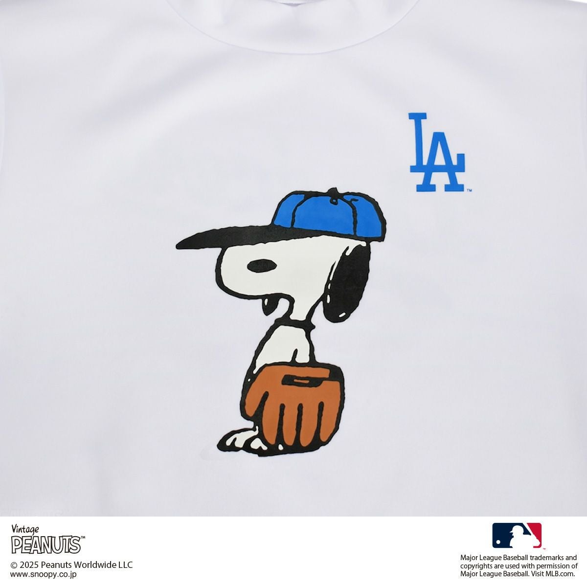 MLB×PEANUTS】スヌーピー/Los Angeles Dodgers/モックネックTシャツ