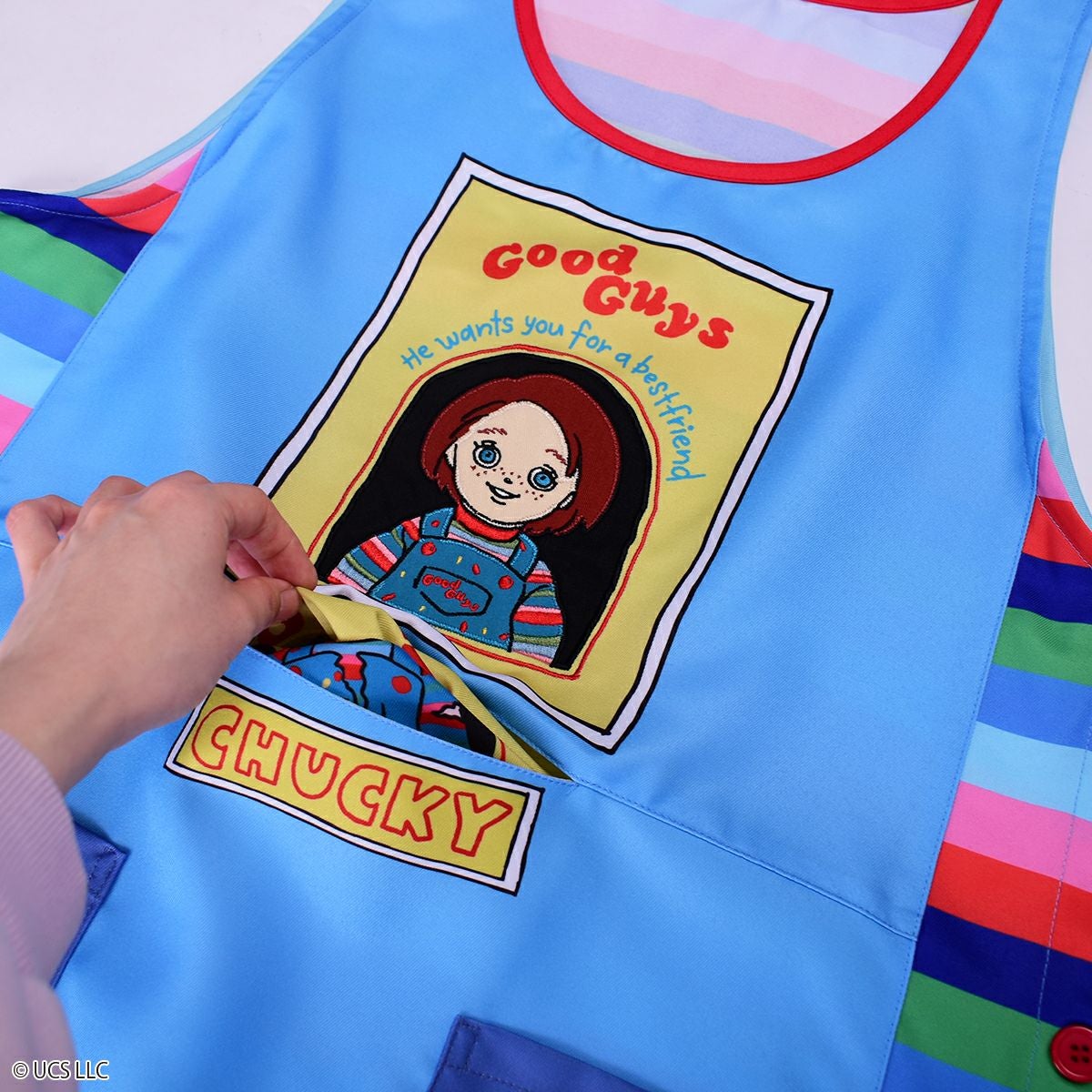 新品未使用チャッキー用エプロン TOT Kick Starter Version CHUCKY】チャッキー/ホラー・おばけ エプロン(L.W.C. SELECT