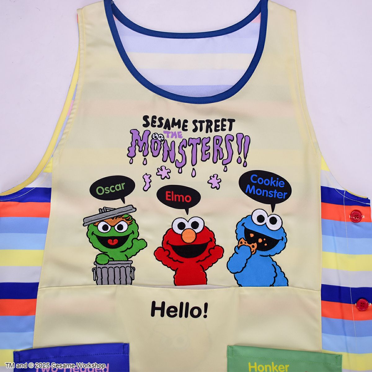 SESAME STREET】セサミストリート/モンスターズ エプロン(L.W.C.