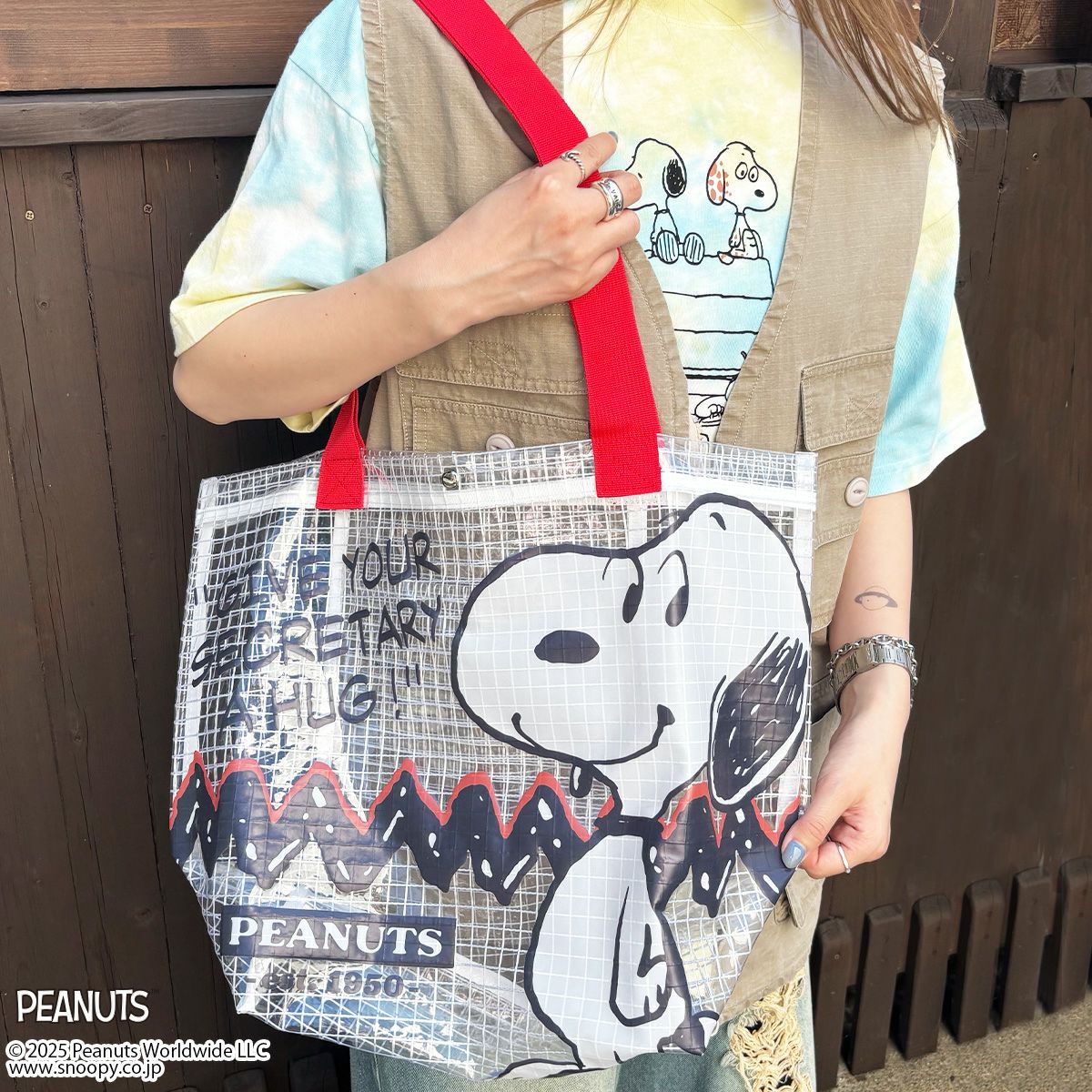 PEANUTS】スヌーピー/PVCバッグ(PONEYCOMB TOKYO) | PONEYCOMB TOKYO