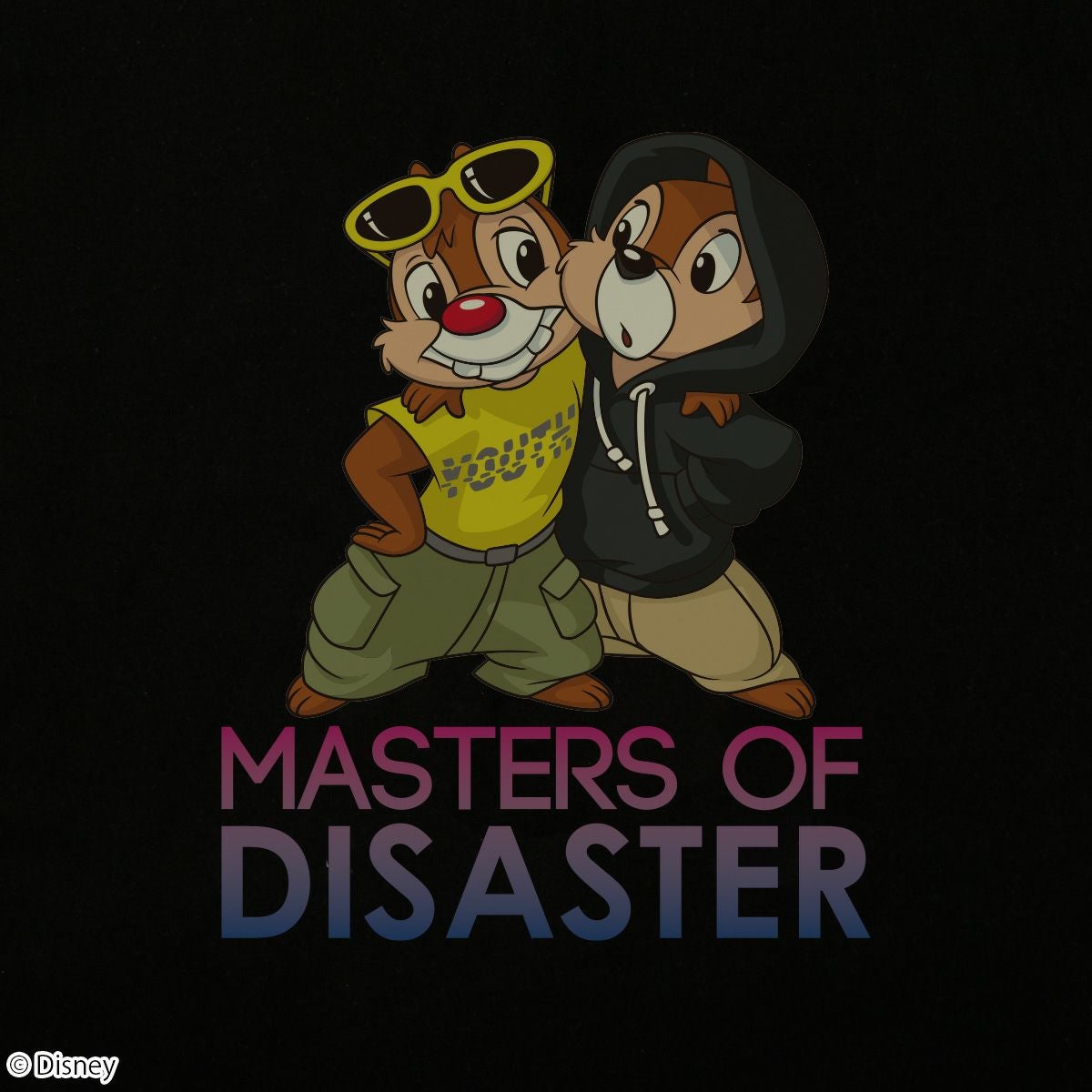 Disney】チップ＆デール/MASTERS OF DISASTER/Tシャツ(PONEYCOMB TOKYO