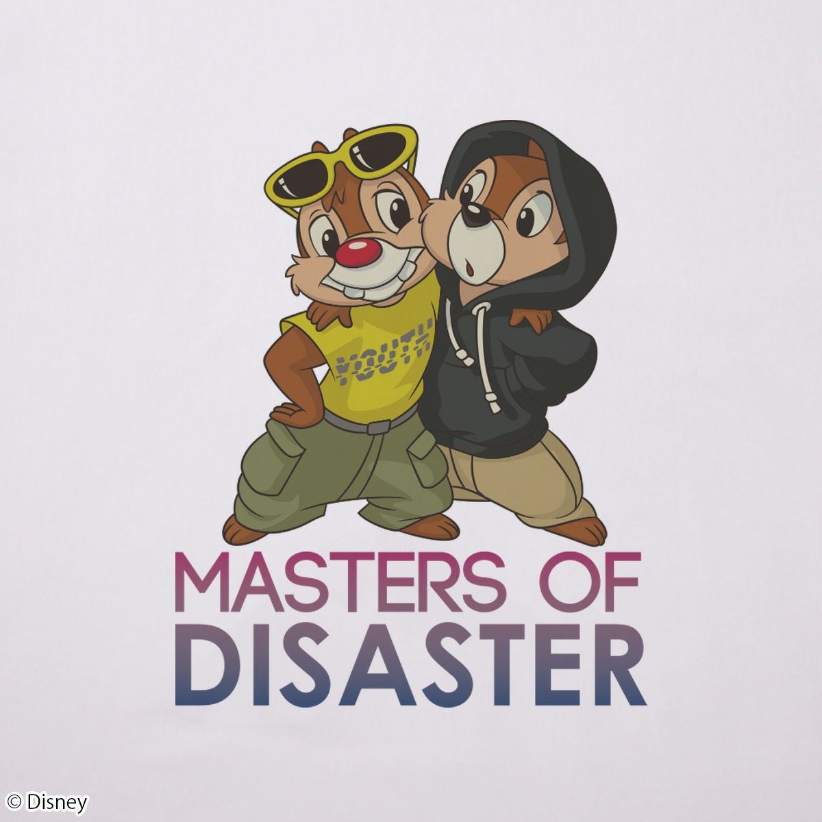 Disney】チップ＆デール/MASTERS OF DISASTER/Tシャツ(PONEYCOMB TOKYO