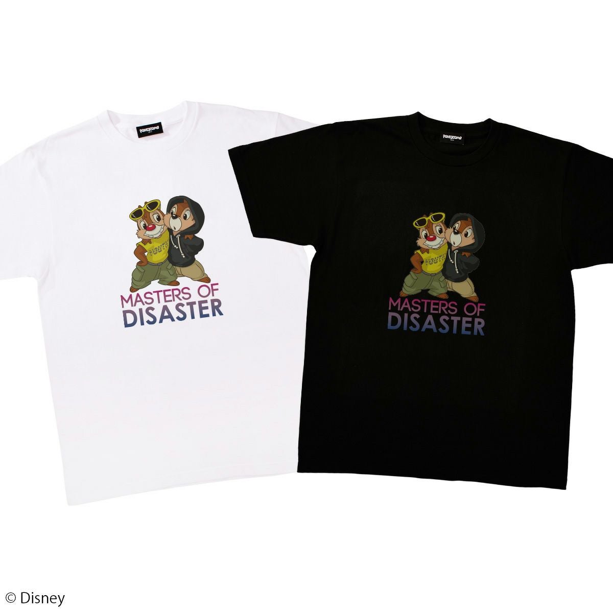 Disney】チップ＆デール/MASTERS OF DISASTER/Tシャツ(PONEYCOMB TOKYO