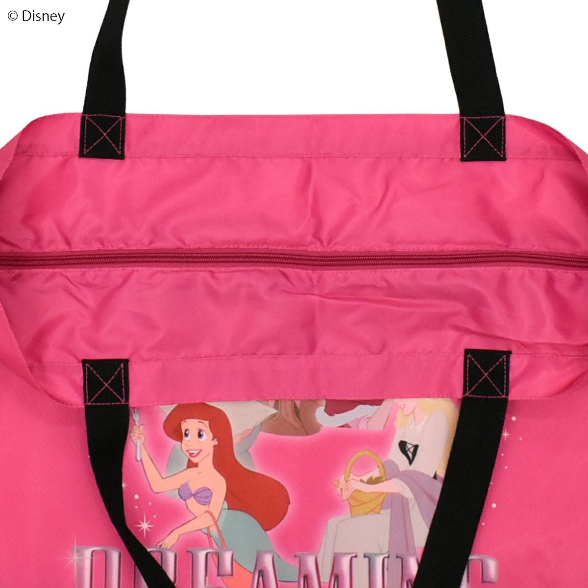 Disney】ディズニープリンセス/ファスナー付きトートバッグ(PONEYCOMB