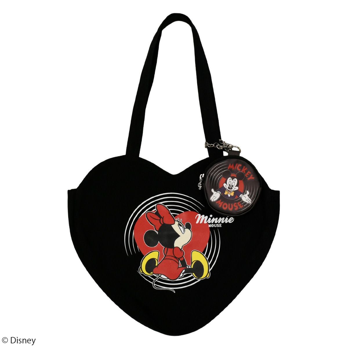 Disney】ミニーマウス/レコード風/ハート型バッグ(PONEYCOMB TOKYO