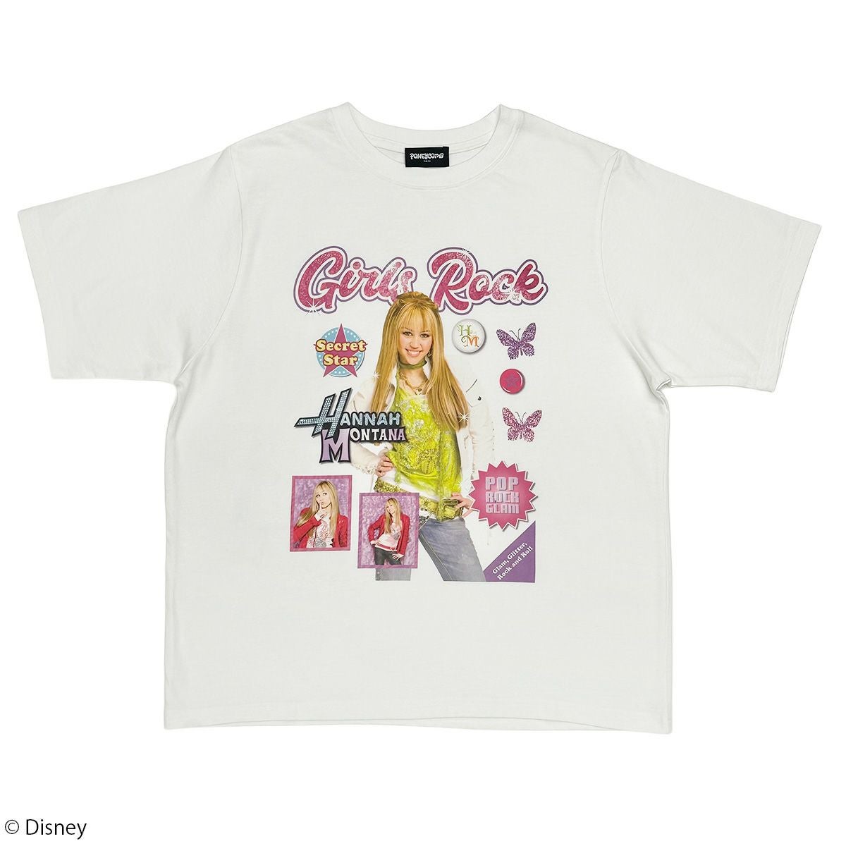 あ*こ様 ハンナ・モンタナ　DISNEY Tシャツ Sサイズ ハンナ・モンタナ ディズニーチャンネル シットコム Tシャツ - 2000