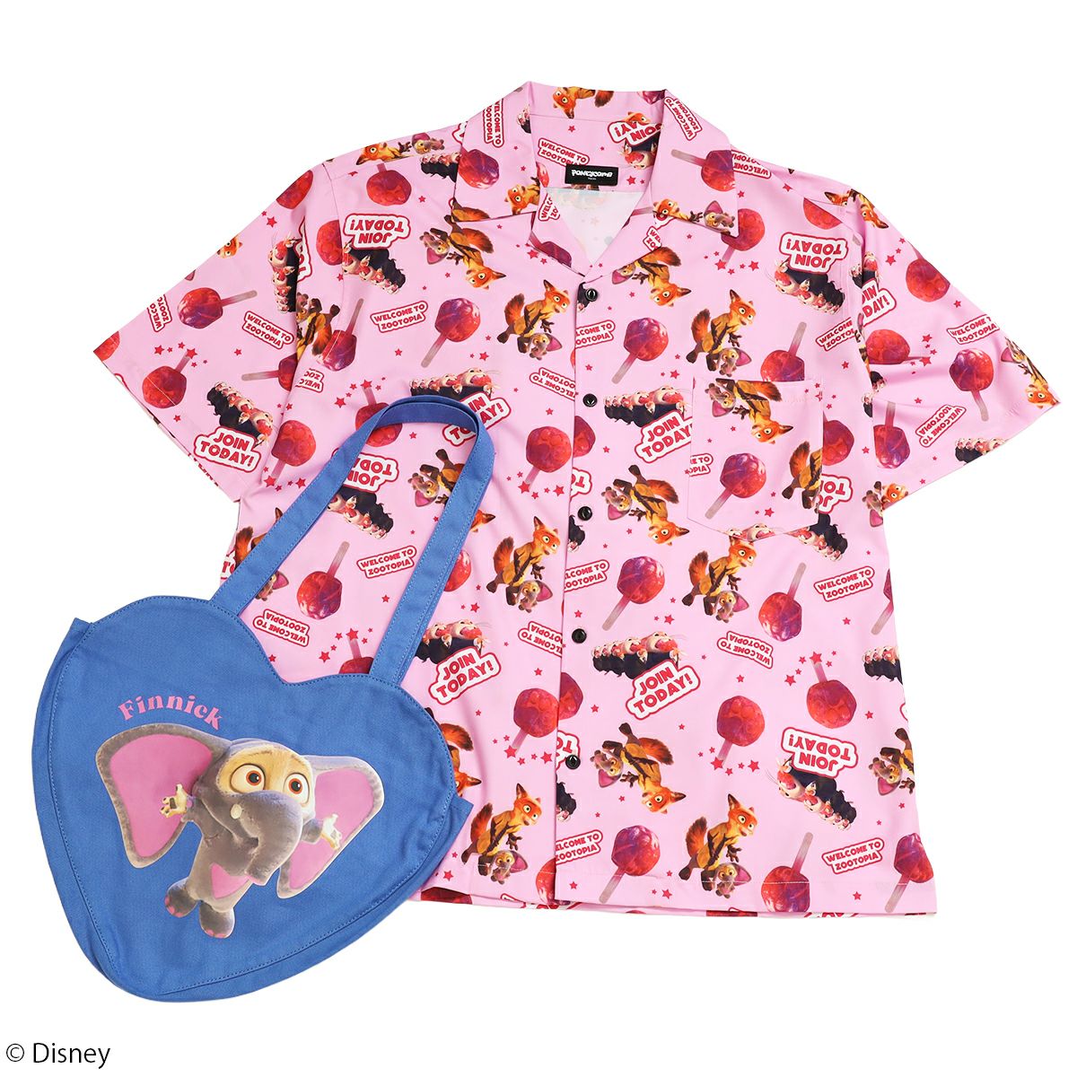 Disney】ズートピア/フィニック/ハート型トートバッグ(PONEYCOMB TOKYO