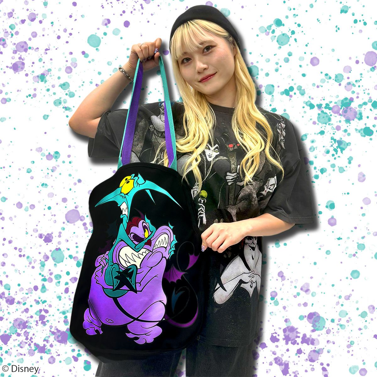 Disney】ペイン&パニック/ダイカットトートバッグ(PONEYCOMB TOKYO