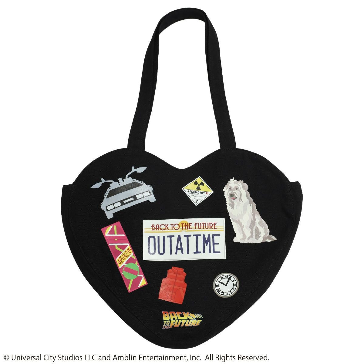 BACK TO THE FUTURE】 ハート型トートバッグ(PONEYCOMB TOKYO
