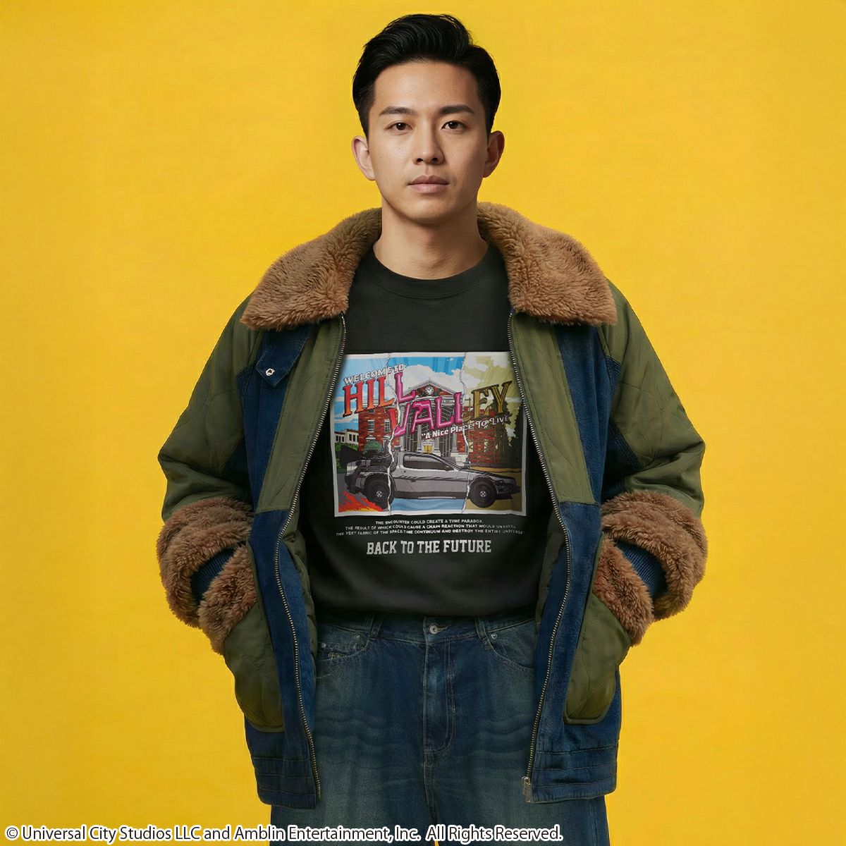 BACK TO THE FUTURE】HILL VALLEY/Tシャツ(PONEYCOMB TOKYO